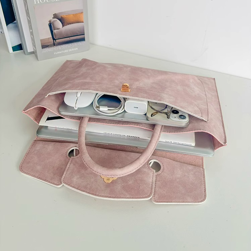 Elegancka różowa torba na lapt – Women Hand Bags For Office recenzja i cena