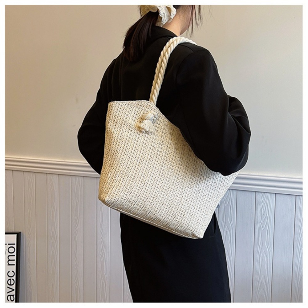 Nowa Letnia Torba Plażowa Duża – Women'S Raffia Bags recenzja i cena